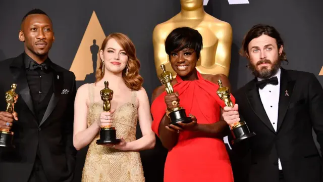 Mahershala Ali, Emma Stone, Viola Davis y Casey Affleck.