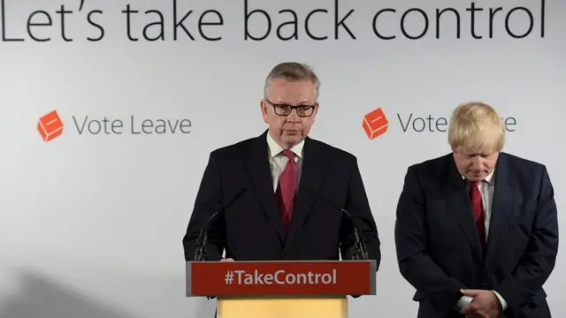 Michael Gove y Boris Johnson