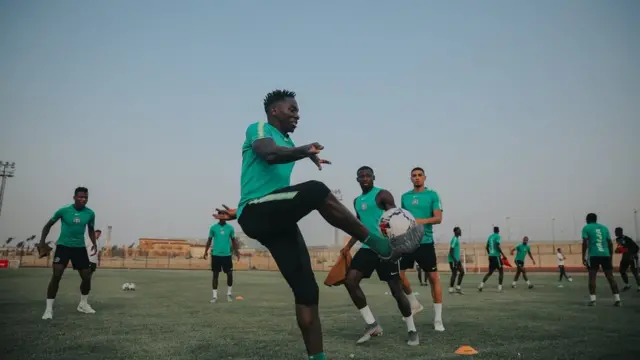 Super Eagles in training