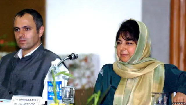 mehbooba mufti, omar abdullah
