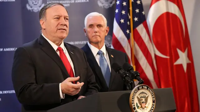 Mike Pompeo ve Mike Pence, Ankara'daki görüşme sonrası açıklama yaptı