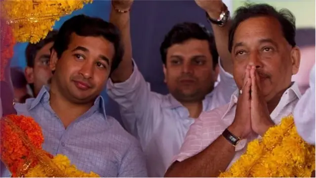 नीतेश राणे-नारायण राणे