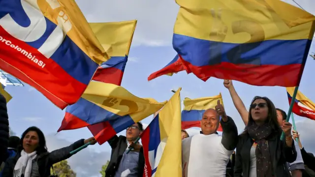 Manifestación a favor de la paz