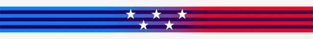 خط تقسیم کننده متن، برشی از پرچم آمریکا
