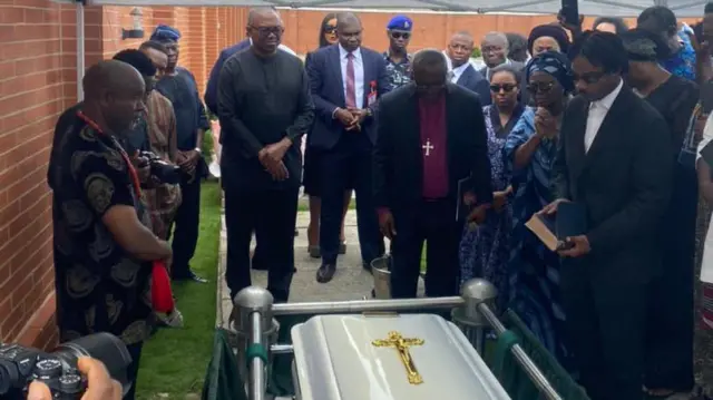 Peter Obi and odas dey pay last respect to late Onyeka Onwenu