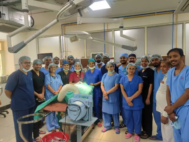 सर सुंदरलाल हॉस्पिटलमध्ये एका 14 दिवसांच्या बाळावर शस्त्रक्रिया करण्यात आली होती.
