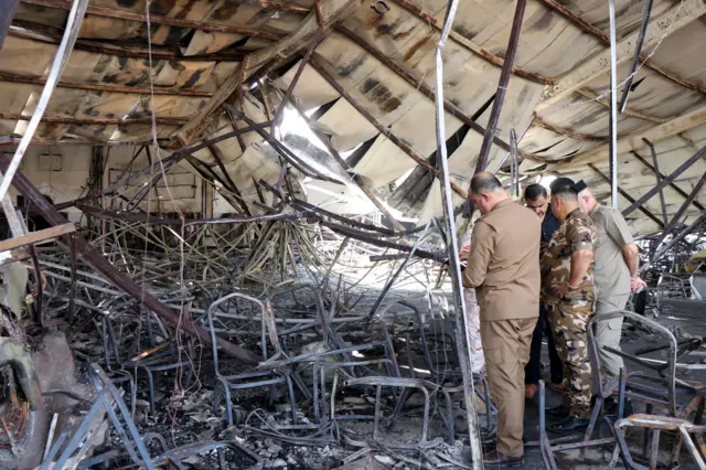 أمر الرئيس العراقي بفتح تحقيق عاجل حول الحريق