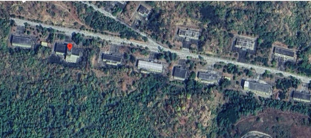 ငဖဲမြို့အခြေစိုက် ကပစ (၁၄) ကို ဂူးဂဲလ်မြေပုံကနေ တွေ့ရစဉ်