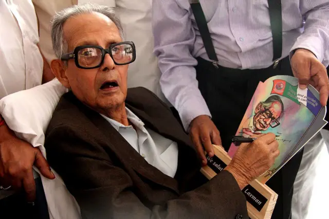 दिवंगत व्यंगचित्रकार आर. के. लक्ष्मण