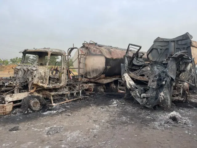 Fuel tanker wey explode