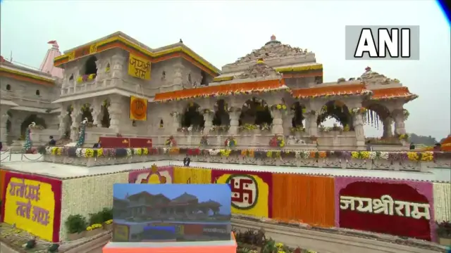 সেজে উঠেছে অযোধ্যার রামমন্দির।
