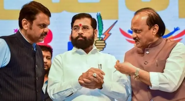 देवेंद्र फडणवीस, एकनाथ शिंदे और अजित पवार