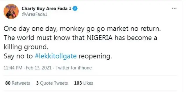 Lekki Toll Gate Lagos Nigeria [EndSARS protest]