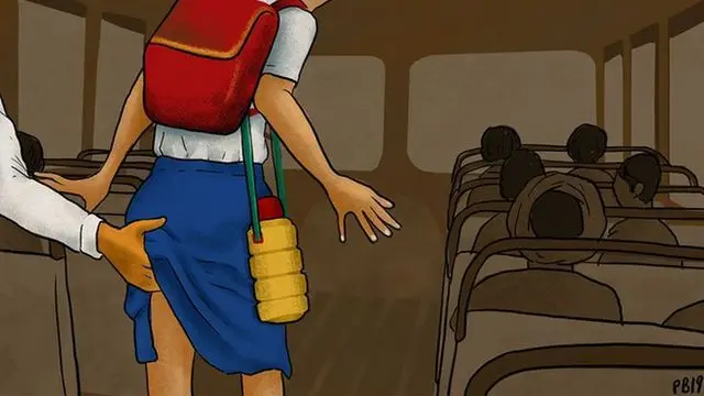 sexual harassment in bus