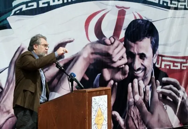 طالب زاده در جشن پیروزی احمدی نژاد