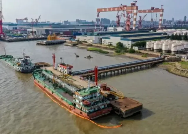 Pétrolier de la compagnie chinoise Sinopec, qui a augmenté ses achats en Russie