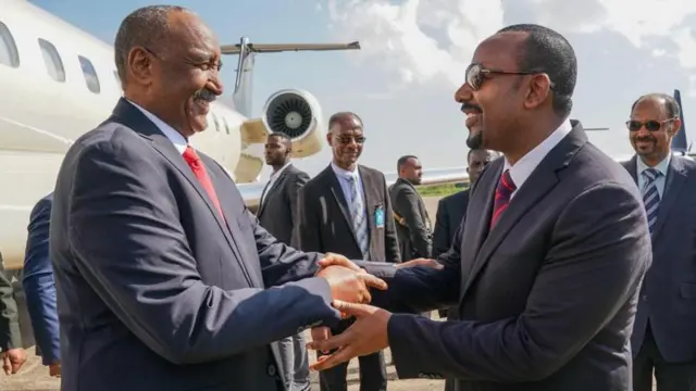 Pirezidaantii Sudaan Abdel Fattaa Alburahaanii fi MM Itoophiyaa Dr Abiy Ahimed