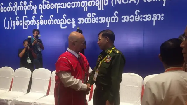 NCA နှစ်ပတ်လည်မှာတွေ့ရတဲ့ ဗိုလ်ချုပ်မှူးကြီးမင်းအောင်လှိုင်နဲ့ ကေအန်ယူဥက္ကဌ