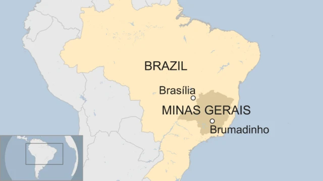 Map of the dam collapse