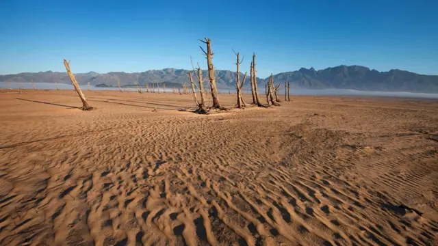 เขื่อนเทียวอเตอร์สเคลิฟ (Theewaterskloof Dam) ในปี 2018