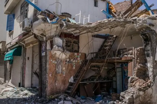 Diyarbakır'ın Sur ilçesinde yıkılmış bir ev