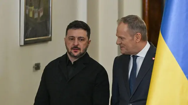 Володимир Зеленський і Дональд Туск