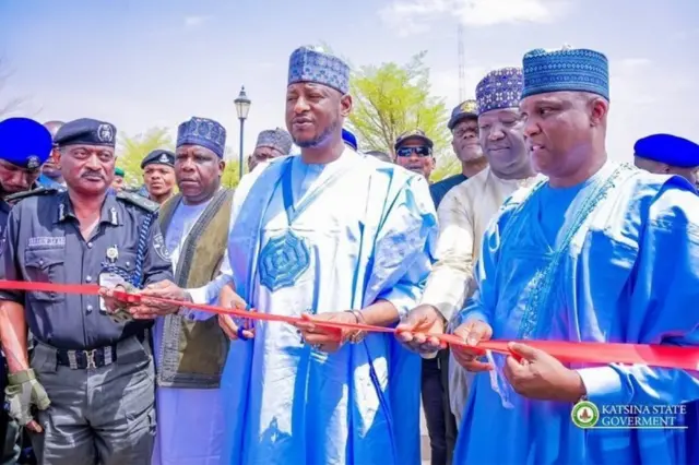Gwamnan jihar Katsina da jami'ansa