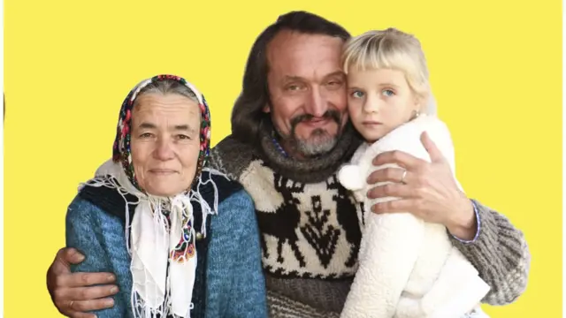 Вони зіграли героїв книжки "Сузір'я курки" - бабусю, дівчинку та її батька.