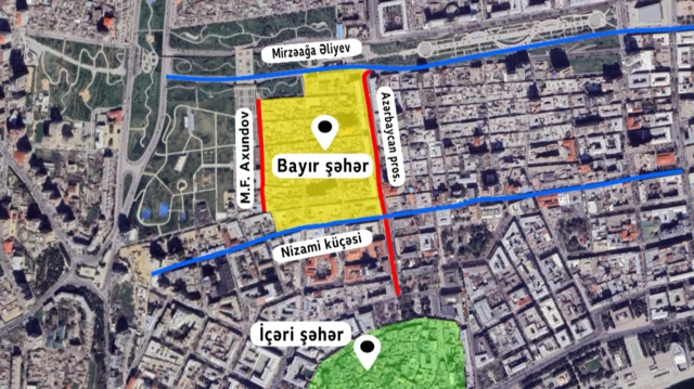 Bakı, Azərbaycan, tikinti, söküntü, nəqliyyat