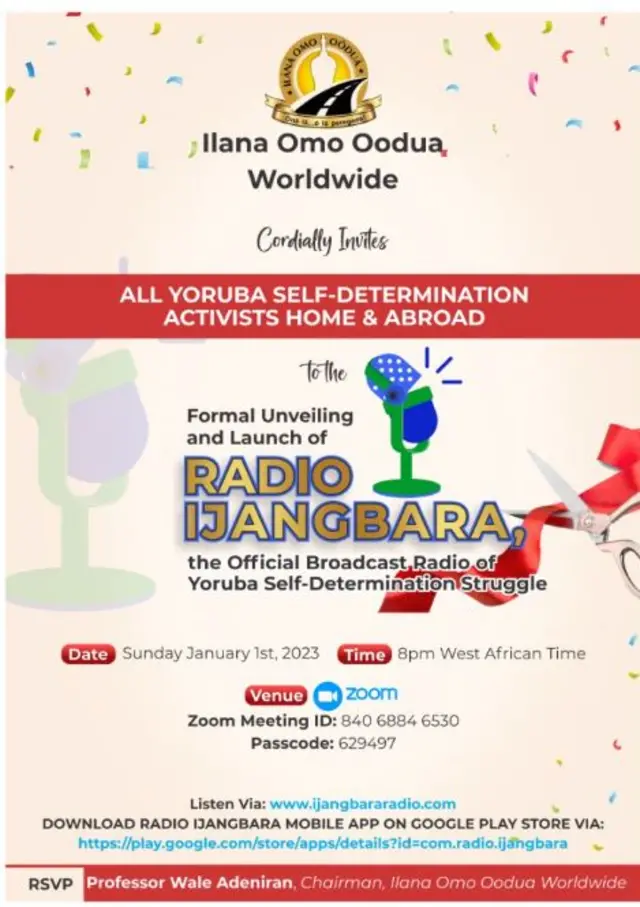 Atẹjade fun idasilẹ Redio Ijangbara