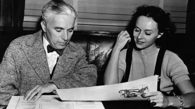 એક અભિનેત્રી સાથે ચાર્લી ચૈપલિન