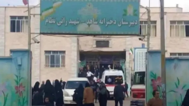 Photo posted online by opposition activist collective 1500tasvir purportedly showing Shahed High School in Ardabil