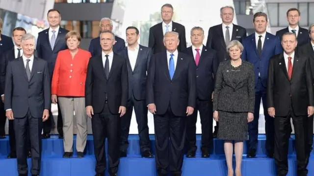 صورة لزعماء العالم زاد خلال قمة الناتو في مايو/ آيار الماضي