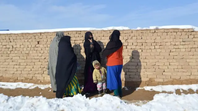 تصویری از بیجا شدگان داخلی در بلخ