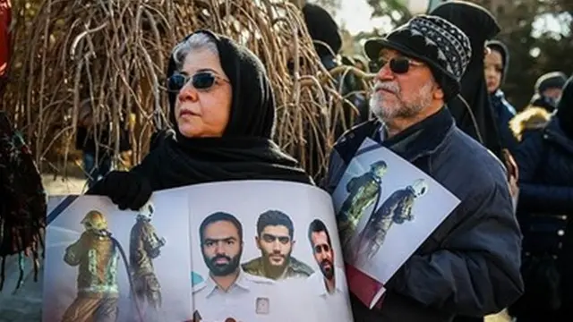 تشییع پیکر آتش نشانان