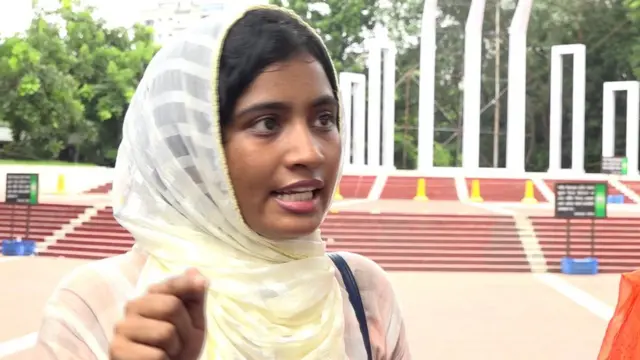 কোটা সংস্কার আন্দোলনের একজন নেতা লুৎফুন্নাহার লুনা