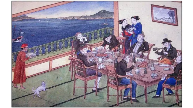 Pos perdagangan di Pulau Dejima adalah satu-satunya titik kontak antara Jepang dan dunia luar selama periode Edo yang terisolasi.