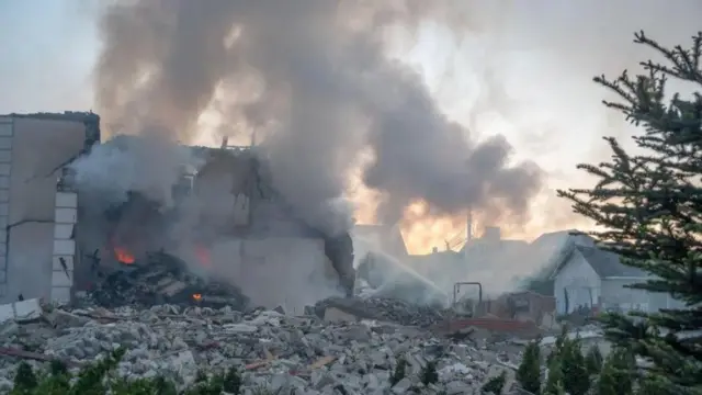 Орусиянын Харьковдогу соңку чабуулунда бир нече турак-жайлар жабыркады