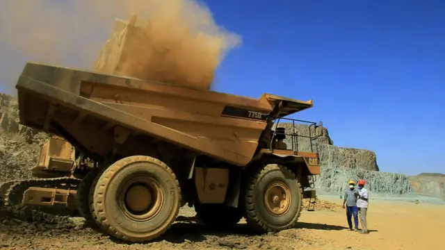 সুদানের একটি স্বর্ণখনি