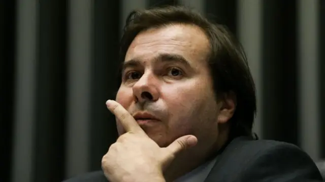 O presidente da Câmara, Rodrigo Maia