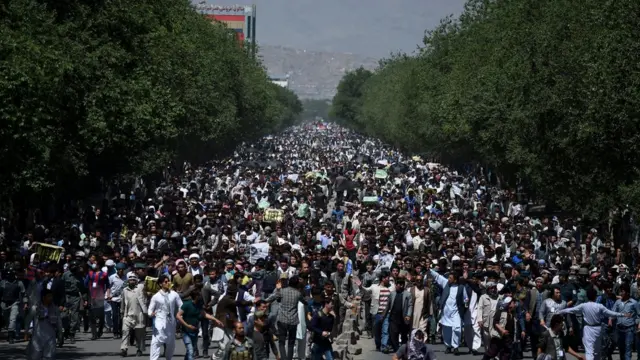 تظاهرات جنبش روشنایی، کابل