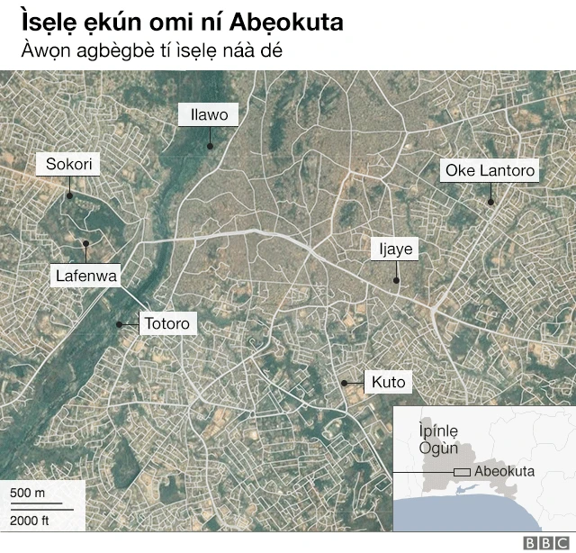 Aworan awọn adugbo ti o farakasa isẹlẹ omiyale