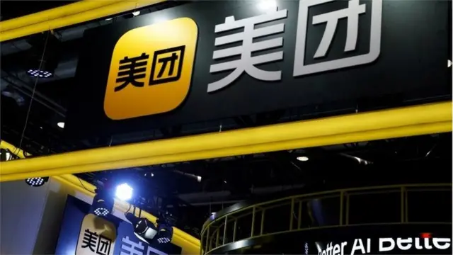 Signs of Meituan are seen at its booth at the 2020 China International Fair for Trade in Services (CIFTIS) in Beijing, China, Sept. 4, 2020