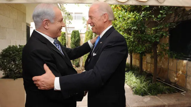 जो बाइडन और बिन्यामिन नेतन्याहू