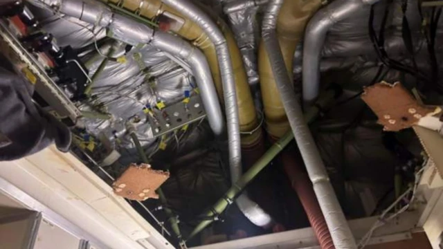 Inside di plane afta di turbulence