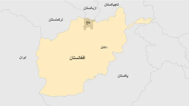 نقشه بلخ در افغانستان