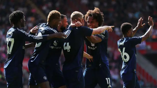 Southampton vs Man United Premier League match 