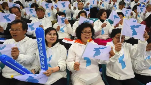 Прапор "об'єднаної Кореї" символізує прагнення двох частин Кореї до єдності