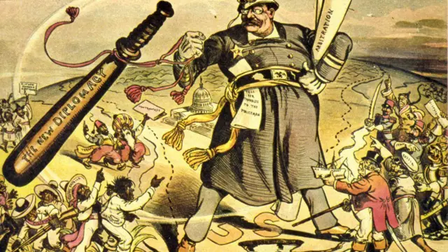  "Fale manso e carregue um grande porrete".