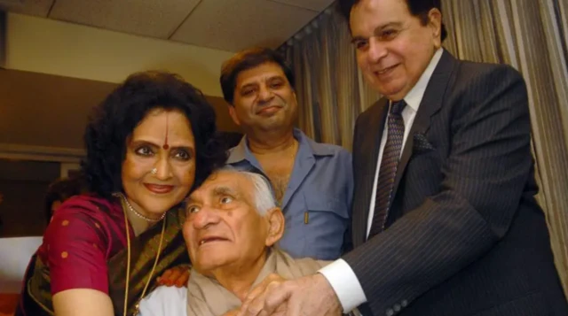 பி.ஆர். சோப்ரா (நடுவில் இருப்பவர்), வைஜெயந்தி மாலா, ரவி சோப்ரா மற்றும் திலிப் குமார் 